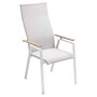 Solpuri SOUL Verstellsessel Hoch mit Teak-Armlehne