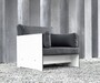 Conmoto Riva Lounge Lounger-Weiß-Anthrazit
