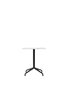 Audo Copenhagen Copenhagen Harbour Column Table 60x70 With Star Base Dining - Black / Off White Marble