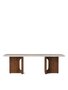 Audo Copenhagen Copenhagen Androgyne Lounge Table Wood - Walnut / Kunis Breccia Sand