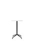 Audo Copenhagen Copenhagen Harbour Column Table Round With Star Base Counter - 60 cm Black / Off White Marble