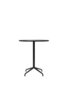 Audo Copenhagen Copenhagen Harbour Column Table Round With Star Base Counter - 80cm Black / Charcoal Linoleum