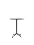 Audo Copenhagen Copenhagen Harbour Column Table Round With Star Base Bar  - 80 cm Black / Charcoal Linoleum
