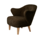 Audo Copenhagen Copenhagen Ingeborg Chair - Natural Oak / Sheepskin Espresso