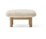 Audo Copenhagen Copenhagen Brasilia Ottoman - Hocker-Eiche Natur-Schafsfell, Natur