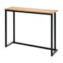 Maramo Stehtisch Kubo Wall, Stahl - Bambus Schwarz - 90 cm