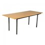 Maramo Klapptisch U-Table, Hammerschlag - Melamin - Buche - 180 x 80 x 74 cm