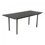 Maramo Klapptisch U-Table, Hammerschlag - Melamin - Anthrazit - 180 x 80 x 74 cm