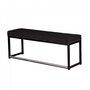 Maramo Lounge Sofa Kubo Love, Stahl - Linnen Look Anthrazit - schwarz