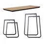 Maramo Lounge Tisch Salt Set, Aluminium - Bambus, Schwarz