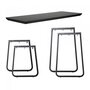 Maramo Lounge Tisch Salt Set, Aluminium - Vollkern Schwarz
