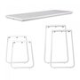 Maramo Lounge Tisch Salt Set, Aluminium - Melamin Weiß