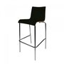 Maramo Stapelbare Barstuhl Scala Bar, chrom - Multiplex mit HPL - Schwarz