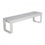 Maramo Bank Flow Bench, Aluminium - Melamin, weiß