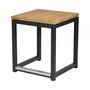 Maramo Barhocker Kubo Cube, Stahl - Bambus, unbehandelt
