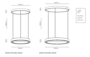 Light-Point Edge Round Titanium