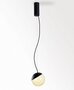 Delta Light Gibbo 2700 K - Schwarz Glas Opal Weib