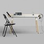 Emko My Writing Desk, 2 Drawers - White