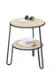 Harto Side Table Anatole: Natural Oak / Matt Grey