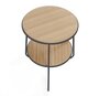 Harto Side Table Anatole: Natural Oak / Matt Grey
