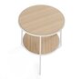 Harto Side Table Anatole: Natural Oak / White