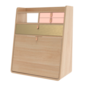 Natural Oak - Brass / Apricot Pink