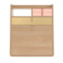 Natural Oak - Brass / Apricot Pink