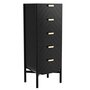 Harto Tall Chest Marius: Tinted Black Oak