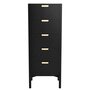 Harto Tall Chest Marius: Tinted Black Oak