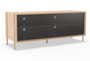 Harto Sideboard Gabin 122 cm: Natural Oak / Slate Grey