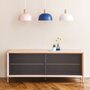 Harto Sideboard Gabin 122 cm: Natural Oak / Slate Grey
