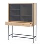 Harto Cabinet Gabin in Oak - Slategrey