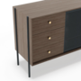Harto High Sideboard Gabin Oak Version: Natural Walnut / Slate Grey