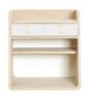 Harto Bedside Wall Table Suzon - Nachttisch Hängend: Natural Oak - White