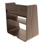 Harto Bedside Wall Table Suzon - Nachttisch Hängend: Natural Walnut - Brushed brass