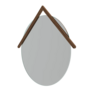 Harto Mirror Grand Lubin - Natural Walnut