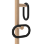 Harto Coat Rack Fernand - Garderobenständer - Natural Oak - Black Stained Oak