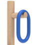 Harto Coat Rack Fernand - Garderobenständer - Natural Oak - Blue tinted oak