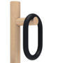 Harto Coat Rack Fernand - Garderobenständer - Natural Oak - Black Stained Oak