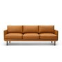 Bruunmunch EMO 3 Seater Leather Dakar Cognac W/Legs Oak Smoked