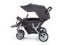Childhome Drilling Sportwagen + Regenschutz, Sonnenschutz - anthrazit