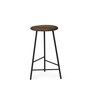 Warm Nordic Pebble Bar stool, 66cm - Smoked Oak/Black