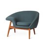 Warm Nordic Fried Egg Lounge chair - Petrol