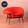 Warm Nordic Fried Egg Lounge chair - Apple red