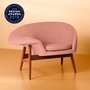 Warm Nordic Fried Egg Lounge chair - Pale rose