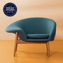 Warm Nordic Fried Egg Lounge chair - Petrol