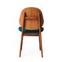 Warm Nordic Noble Chair with Teak Oiled Oak - Dark turqouise