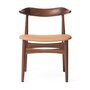 Warm Nordic Cow Horn Chair with Oiled Walnut - Nature