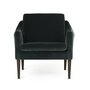 Warm Nordic Mr. Olsen Lounge chair - Dark petrol velvet