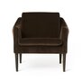 Warm Nordic Mr. Olsen Lounge chair - Java brown velvet